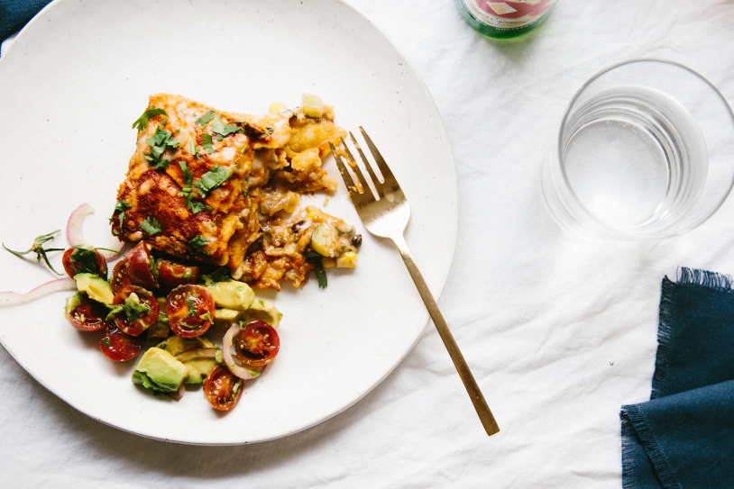 Enchilada Pie // Notwithoutsalt.com