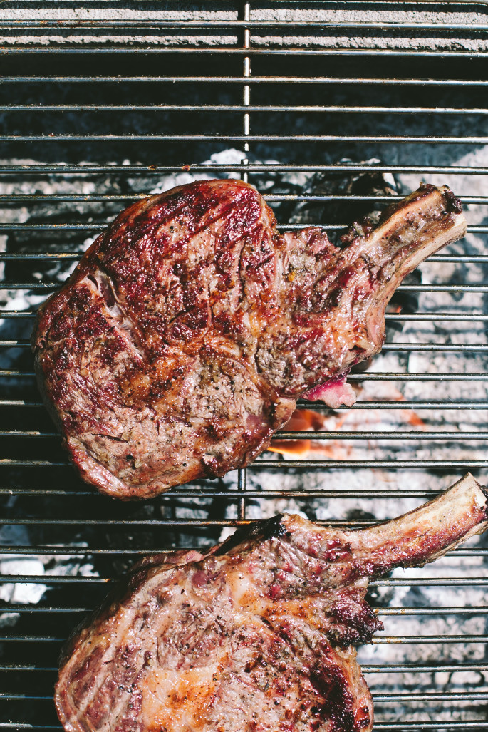 Grilled Rib-Eye with Parsley, Celery and Blue Cheese // Not Without Salt