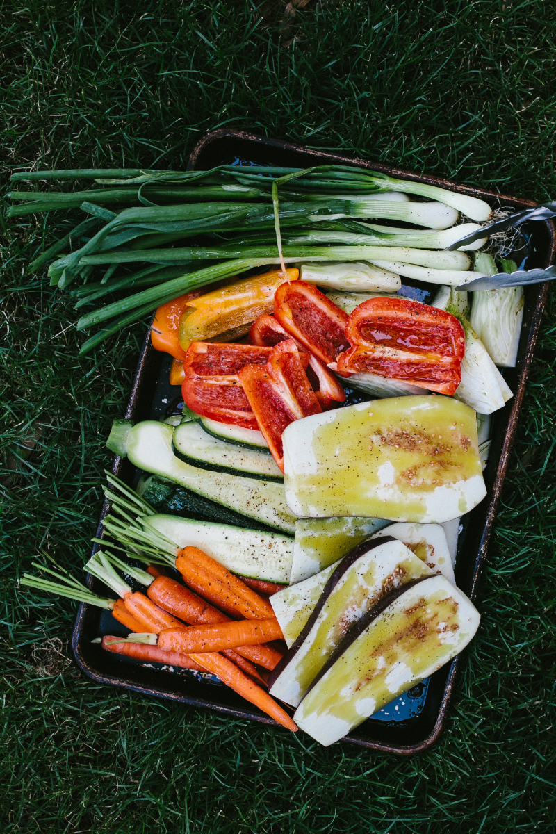 Grilled Vegetables with Mint Yogurt // Not Without Salt