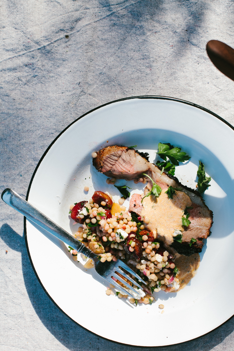 Couscous Salad with Fresh Cherries // Not Without Salt