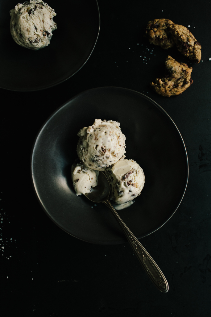 Salted Chocolate Chip Cookies and Cream // Not Without Salt